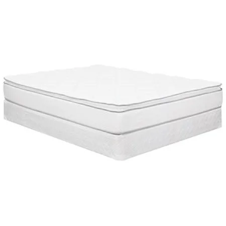 Queen 10.5" Pillow Top Mattress and 9" Wood Foundation